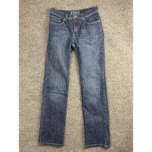 Cruel Rachel Jeans Juniors 5 Blue Mid Rise Straight Western Embroidered Denim